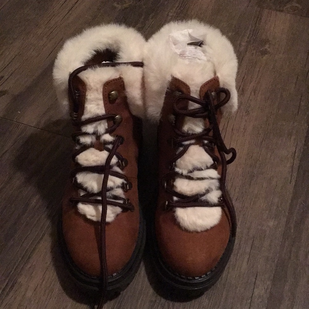 Sugar Faux Sherling lined ankle boots